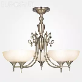 Потолочная люстра Eurosvet Лира 60053/5 античная бронза