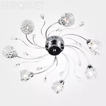 Потолочная люстра Eurosvet Мелани 80102/7 хром