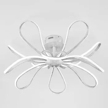 Потолочная люстра с пультом Nerina Eurosvet 90134/12 белый с серебром