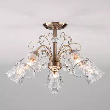 Потолочная люстра Eurosvet Norene 30157/5 античная бронза