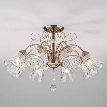 Потолочная люстра Eurosvet Norene 30157/8 античная бронза