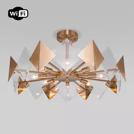 Потолочная люстра Eurosvet Origami 60121/8 латунь Smart