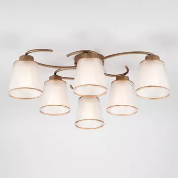 Потолочная люстра Eurosvet Phortos 60075/6 античная бронза