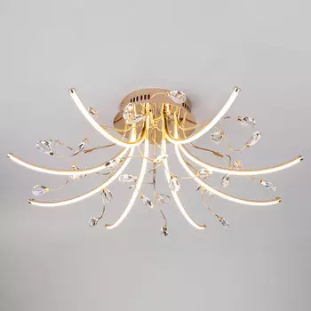 Потолочная люстра Eurosvet Sacura 90087/8 золото 64W