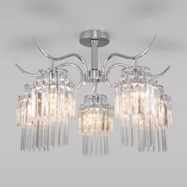 Потолочная люстра Eurosvet Sevilia 10119/5 хром/прозрачный хрусталь St