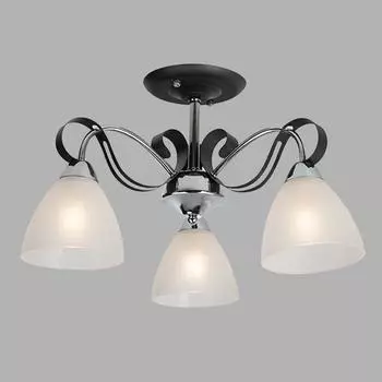 Потолочная люстра Eurosvet Шарлиз 30090/3 хром/черный