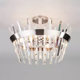 Потолочная люстра Eurosvet Steccato 10111/5 сатин-никель/прозрачный хр