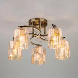 Потолочная люстра Eurosvet Susan 30124/5 античная бронза