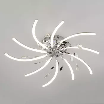 Потолочная люстра Eurosvet Windmill 90125/10 хром 97.5W