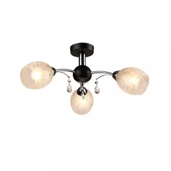Потолочная люстра ID lamp Agnes 843/3PF-Blackchrome