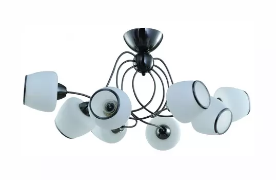 Потолочная люстра ID lamp Andreina 816/8PF-Darkchrome