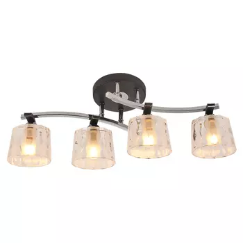 Потолочная люстра ID lamp Arlington 214/4PF-Blackchrome