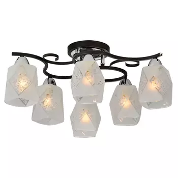 Потолочная люстра ID lamp Birmingham 233/6PF-Blackchrome