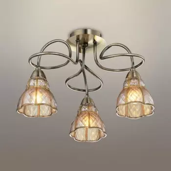 Потолочная люстра ID lamp Brigida 871/3PF-Oldbronze