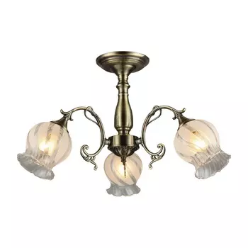 Потолочная люстра ID lamp Dorotea 289/3PF-Oldbronze