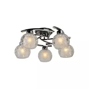 Потолочная люстра ID lamp Elezaveta 875/5PF-Darkchrome