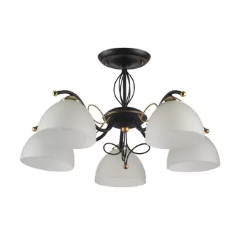 Потолочная люстра ID lamp Ragia 554/5PF-Blackpati