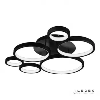 Потолочная люстра ILedex Ring Star 9004-6-X-T BK