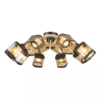 Потолочная люстра IMEX MD.4508-8-S BK+FGD