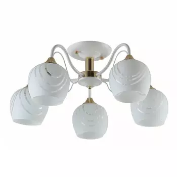 Потолочная люстра ЭкономСвет 10067 10067/5FGD+WT WT