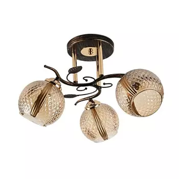 Потолочная люстра ЭкономСвет 10083 10083/3BK+FGD TEA+GD