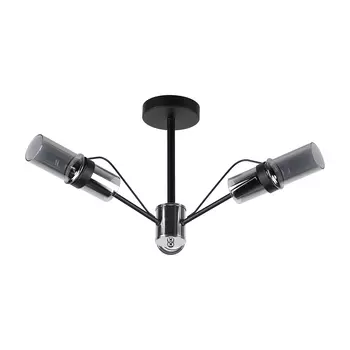 Потолочная люстра ЭкономСвет 10113 10113/3CR+BK SM