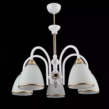 Потолочная люстра ЭкономСвет 10171 10171/5WT+FGD WT+GD