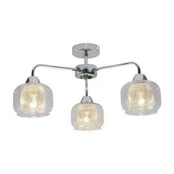 Потолочная люстра ЭкономСвет 12136 12136/3CR CL+CR