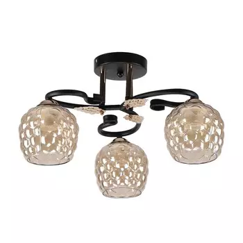 Потолочная люстра ЭкономСвет 12146 12146/3BK+FGD AMB