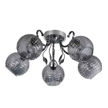 Потолочная люстра ЭкономСвет 12193 12193/5CR+PBK SM