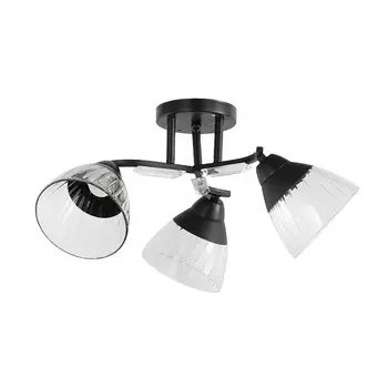 Потолочная люстра ЭкономСвет 12205 12205/3BK CL+BK