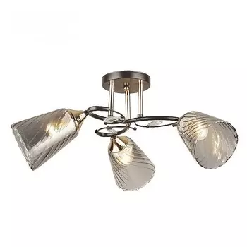 Потолочная люстра ЭкономСвет 12217 12217/3BK+FGD GR