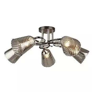 Потолочная люстра ЭкономСвет 12217 12217/5BK+FGD GR