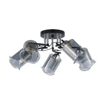 Потолочная люстра ЭкономСвет 12227 12227/5BK+CR GR