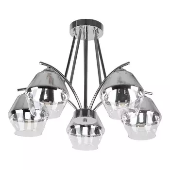 Потолочная люстра ЭкономСвет 13161 13161/5CR CR+CL