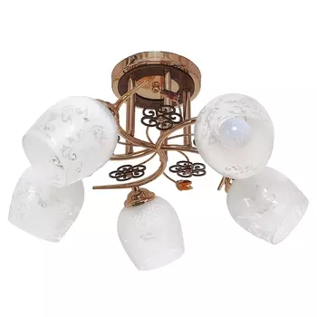 Потолочная люстра ЭкономСвет 1425YX 1425YX/5FGD WT