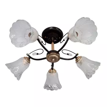 Потолочная люстра ЭкономСвет 31687 31687/5CF+GD WT