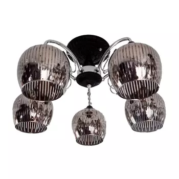 Потолочная люстра ЭкономСвет 31875 31875/5CR+BK SM