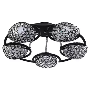 Потолочная люстра ЭкономСвет 33916 33916/5BK+CR BK+CL