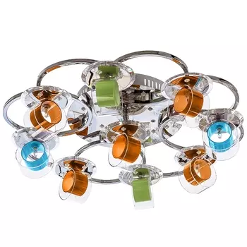 Потолочная люстра ЭкономСвет 7323 7323/9CR RC WTBLLED