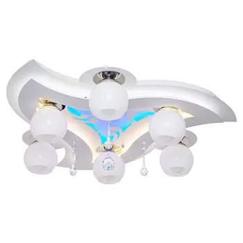 Потолочная люстра ЭкономСвет 8437 8437/6WT RC WT MIXLED