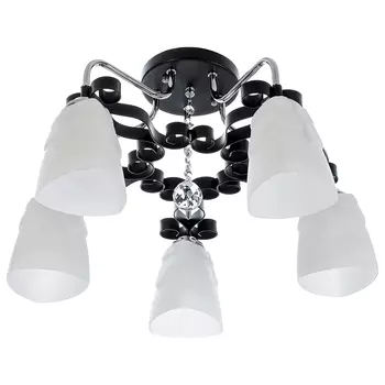 Потолочная люстра ЭкономСвет 90259 90259/5CR+BK