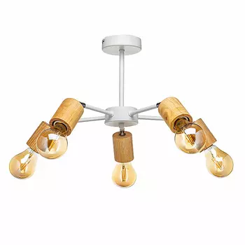 Потолочная люстра Lamplandia L1361 TIMBER, 5*Е27*макс 60Вт