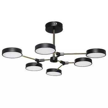 Потолочная люстра Lamplandia L1448 PINION BRASS, LED 6*10Вт