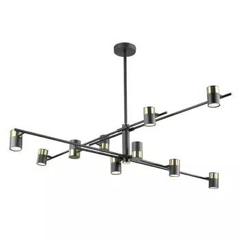 Потолочная люстра Lumien Hall Sauris LH8020/10P-BK-GD