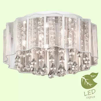 Потолочная хрустальная люстра Lussole Brookside GRLSL-3307-06
