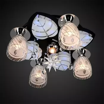 Потолочная люстра Максисвет 1-7110-5-BK+CR-LED Y E14+G5.3