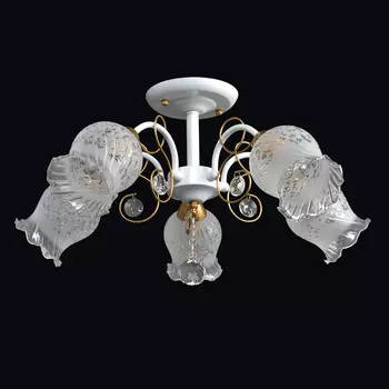 Потолочная люстра Максисвет 1-8820-5-WH+GL E14