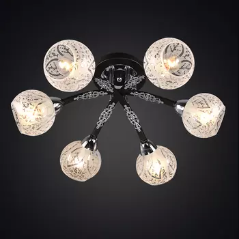 Потолочная люстра Максисвет 1-9170-6-CR+BK E14