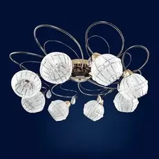 Потолочная люстра Максисвет 1-9320-8-FG+BK E14